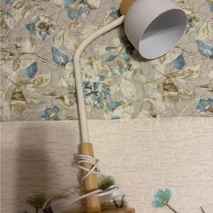 Modern White and Tan Wall Lamp